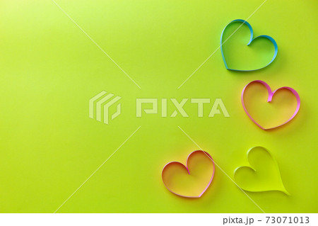 World health day background, Healthcare and medical background concept of heart ribbon on yellow paper background Copy space World health day background, Healthcare and medical background concept of heart ribbon on yellow paper background Copy space 73071013