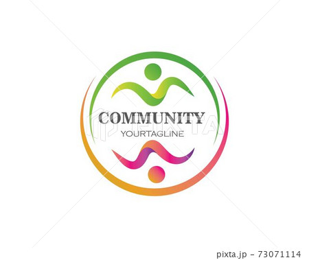 leadership,community and social care Logo template vector 73071114
