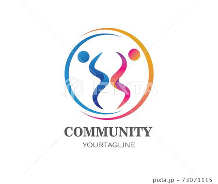 leadership,community and social care Logo template vector 73071115