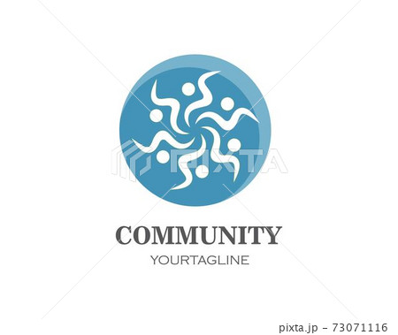 leadership,community and social care Logo template vector 73071116