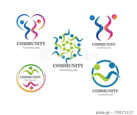 leadership,community and social care Logo template vector 73071117