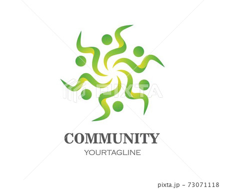 leadership,community and social care Logo template vector 73071118