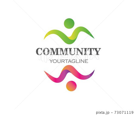 leadership,community and social care Logo template vector 73071119
