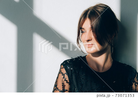 stylish party look female portrait beauty fashion stylish party look female portrait beauty fashion 73071353