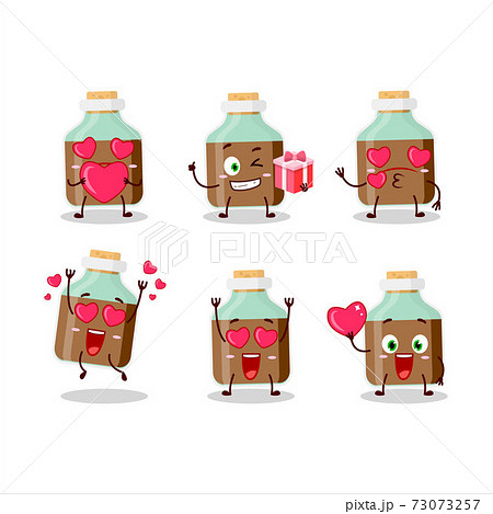 Chocolate baby milk bottle cartoon character... - Stock Illustration  [73073257] - PIXTA