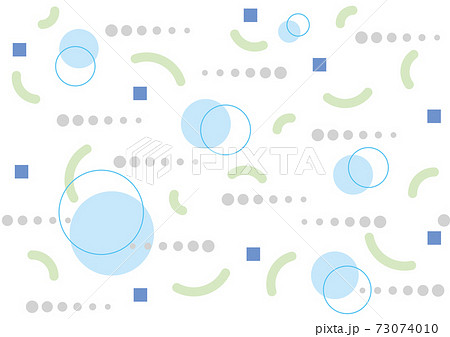丸や点線のシンプルな幾何学模様のシームレスパターンのイラスト素材