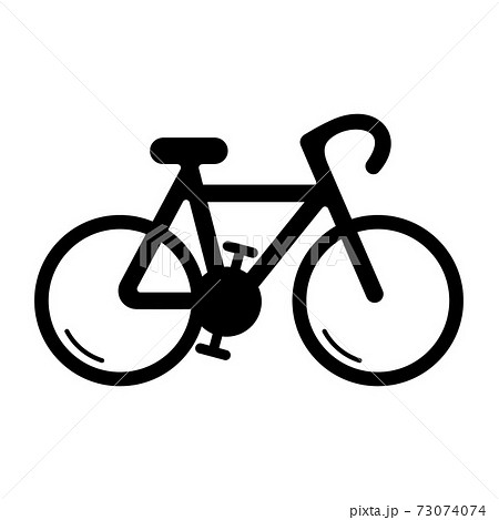 自転車のアイコンのイラスト素材