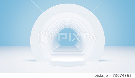 white wall blank cylinder floor 3d rendering. White light bright circle in podium minimal studio background. Abstract geometric shape object on blue illustration. minimal concept white wall blank cylinder floor 3d rendering. White light bright circle in podium minimal studio background. Abstract geometric shape object on blue illustration. minimal concept 73074362
