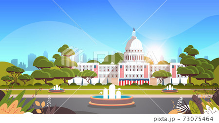 capitol building washington D.C. USA presidential inauguration day celebration concept capitol building washington D.C. USA presidential inauguration day celebration concept 73075464
