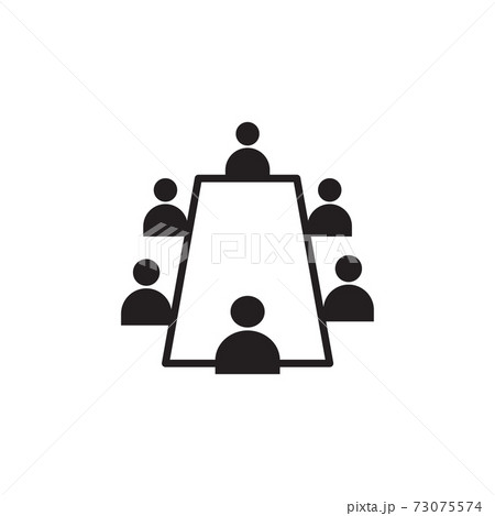 Team business meeting with teamwork and collaboration icon vector for graphic design, logo, web site, social media, mobile app, ui illustration Team business meeting with teamwork and collaboration icon vector for graphic design, logo, web site, social media, mobile app, ui illustration 73075574