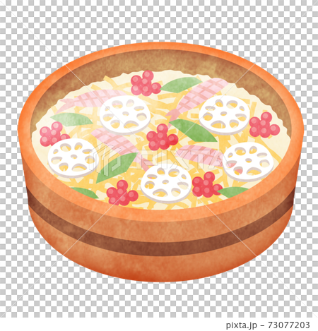 ちらし寿司　水彩風 73077203