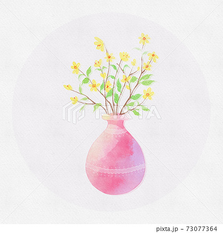 透明水彩 水彩画 ウォーターカラーのイラスト素材