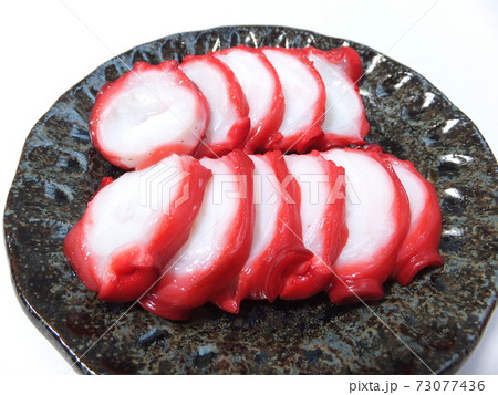 カットした酢ダコ 73077436