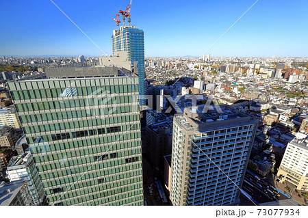 東京 都市風景 文京区 文京シビックセンターからの眺め 東京 都市風景 文京区 文京シビックセンターからの眺め 73077934