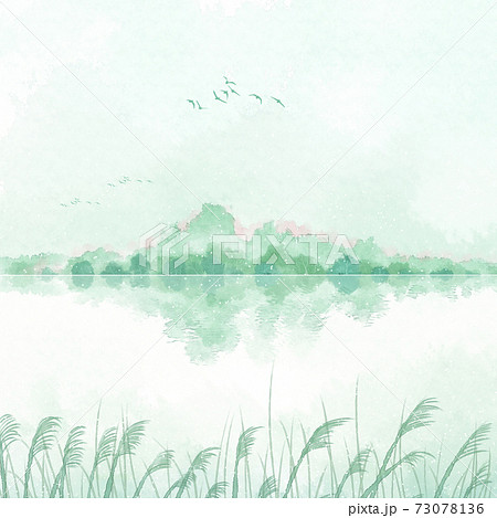 景色 風景 透明水彩 73078136