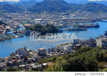 【広島県】千光寺から見た尾道の町並み 【広島県】千光寺から見た尾道の町並み 73079281
