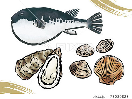 鮮魚ふぐ牡蠣貝類 鮮魚ふぐ牡蠣貝類 73080823