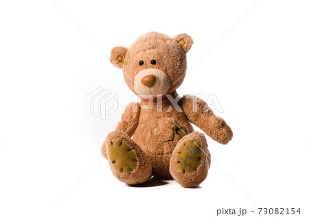 Small Grey toy teddy bear soft toy. 73082154