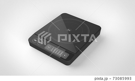 IH cooktop black white background IH cooktop black white background 73085993