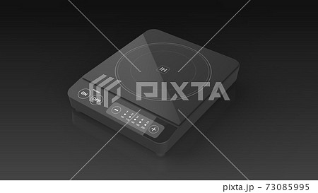 IH cooktop black black background IH cooktop black black background 73085995