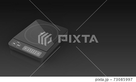 IH cooktop black black background IH cooktop black black background 73085997