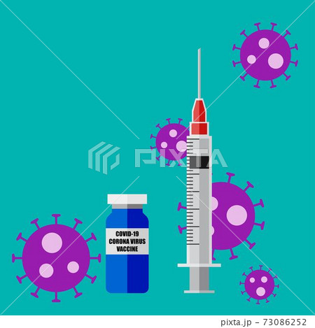 Coronavirus vaccine vector background. Coronavirus vaccine vector background. 73086252
