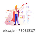 Goal setting and work optimization illustration 73086587