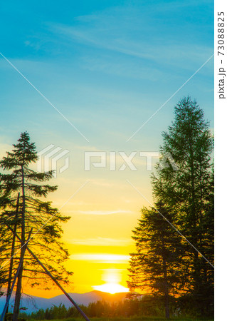 地方の夕日 地方の夕日 73088825