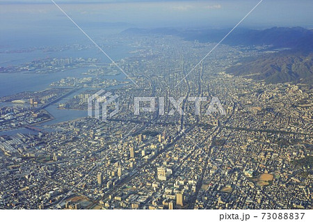 阪神間の空撮(西宮~芦屋~神戸方面) 阪神間の空撮(西宮~芦屋~神戸方面) 73088837