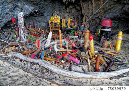 Princess Cave - Phallus symbols - Phra Nang Cave Shrine 73089979