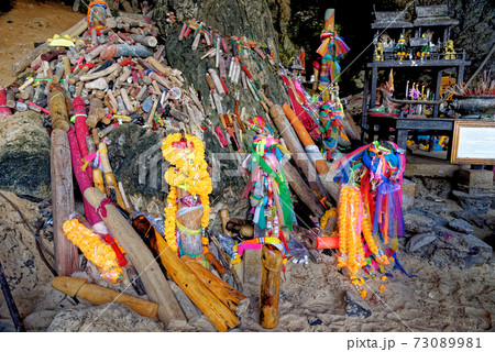 Princess Cave - Phallus symbols - Phra Nang Cave Shrine 73089981