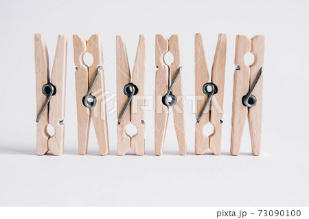 Set of clothespins isolated on white background Set of clothespins isolated on white background 73090100