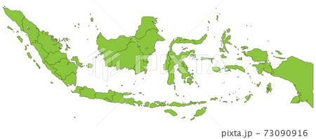 インドネシアの地図です。 73090916