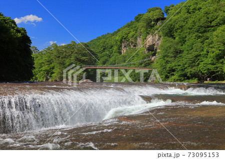 【群馬県】晴天下の吹割の滝 73095153