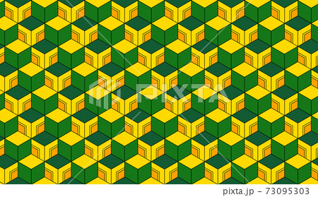 シームレスパターン 鬼滅で人気の日本の伝統模様 <亀甲> シームレスパターン 鬼滅で人気の日本の伝統模様 <亀甲> 73095303