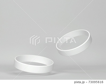 Blank rubber wristband mockup Blank rubber wristband mockup 73095616
