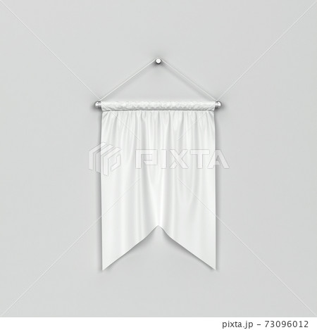Blank cloth pennant mockup Blank cloth pennant mockup 73096012