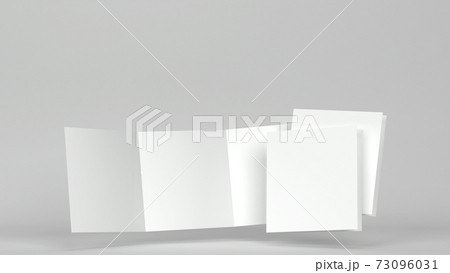 Blank square leaflet mockup Blank square leaflet mockup 73096031