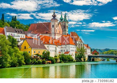 View of The Saint Michael's Church in Steyr, Upper Austria View of The Saint Michael's Church in Steyr, Upper Austria 73098182