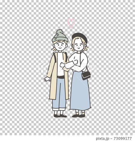 同性カップルのイラスト 同性カップルのイラスト 73099177