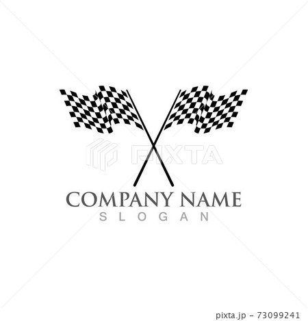 Race flag logo and symbol design 73099241