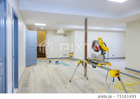 Circular saw cutting for new home construction interior finish details Circular saw cutting for new home construction interior finish details 73101493