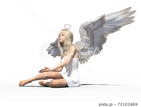 美脚の天使 Perming 3dcgイラスト素材のイラスト素材