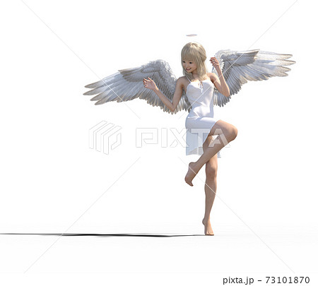 美脚の天使 Perming 3dcgイラスト素材のイラスト素材