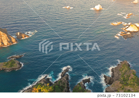 あいあい岬の展望台上空から あいあい岬の展望台上空から 73102134