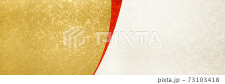 金箔と赤のライン 73103418