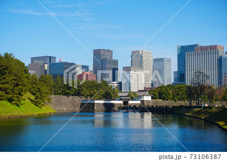 Chiyoda city Tokyo Japan Skyscrapers Emperor park Chiyoda city Tokyo Japan Skyscrapers Emperor park 73106387