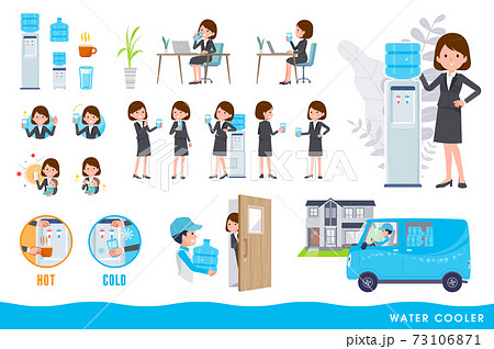 flat type business women_water cooler 73106871