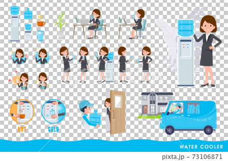 flat type business women_water cooler 73106871