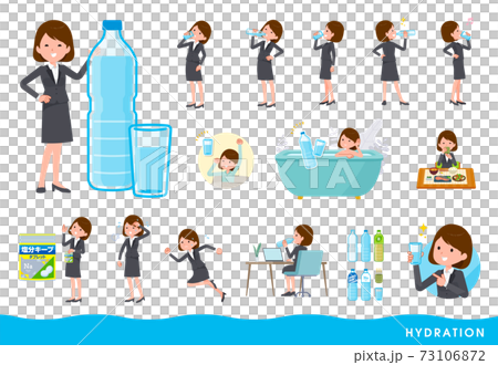 flat type business women_hydration 73106872